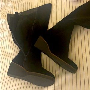 Comfortable sexy high black boots